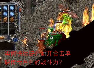 如何快速提升新开合击单职传奇角色的战斗力? 如何快速提升新开合击单职传奇角色的战斗力?