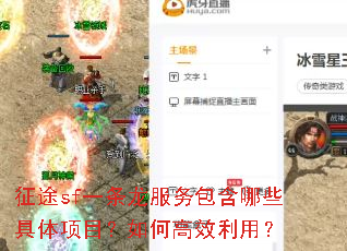 征途sf一条龙服务包含哪些具体项目?如何高效利用? 征途sf一条龙服务包含哪些具体项目?如何高效利用?